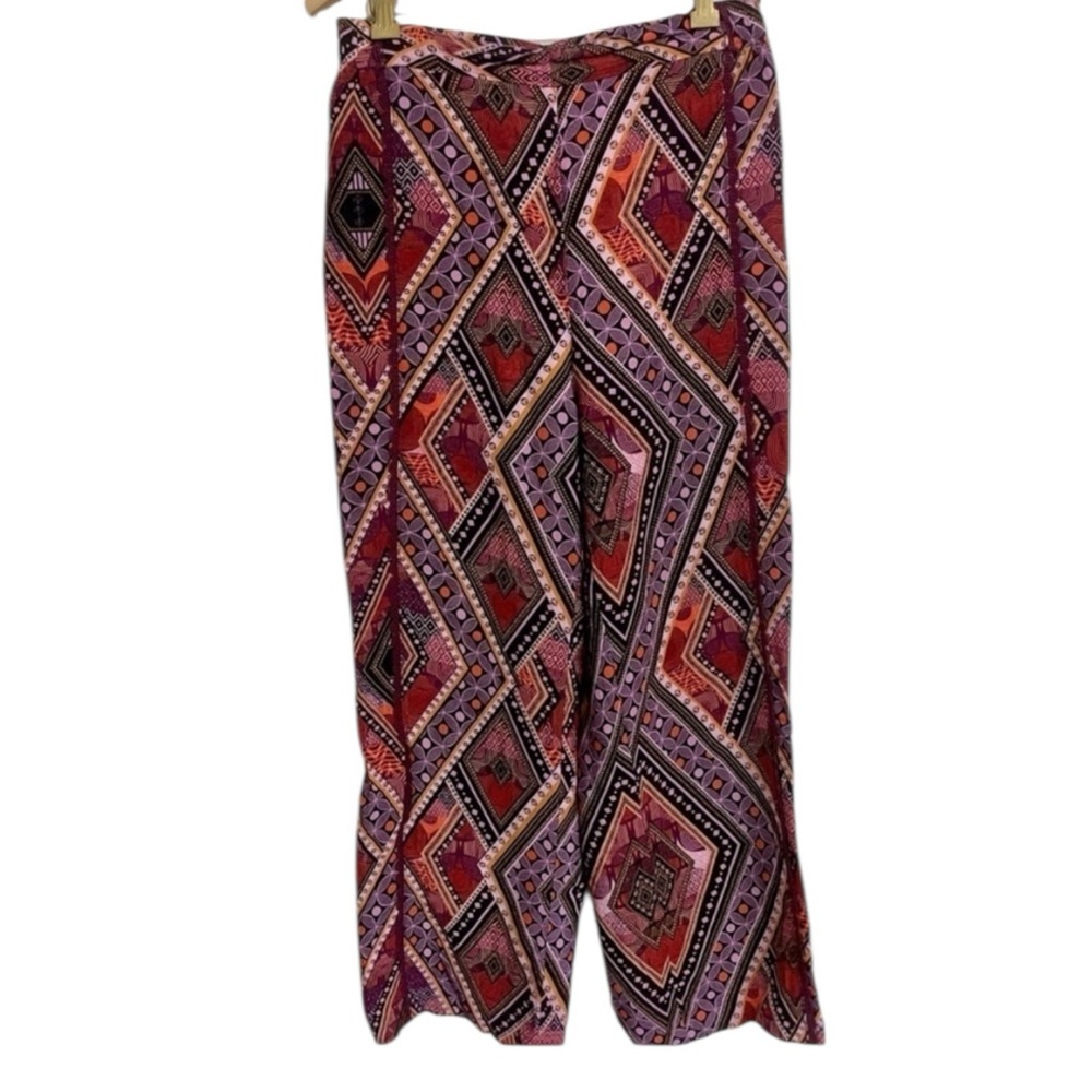 ANTHROPOLOGIE Layla Whimsical Bohemian Wide-Leg Pants High‎ Rise Women Size 4 - Picture 5 of 10